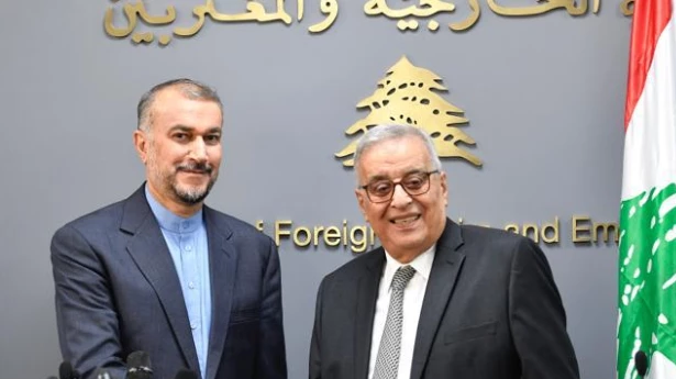 وزير الخارجية الإيراني حسين أمير عبد اللهيان في الخارجية اللبنانية
