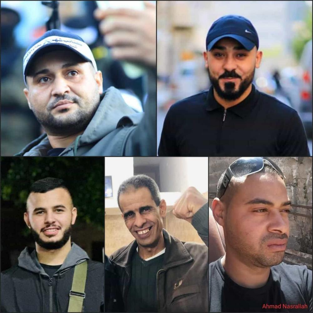 5 من شهداء طولكرم