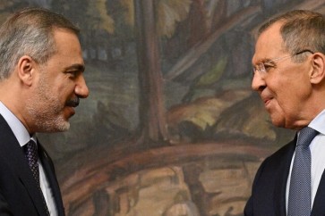 وزير الخارجية الروسي سيرغي لافروف ونظيره التركي هاكان فيدان