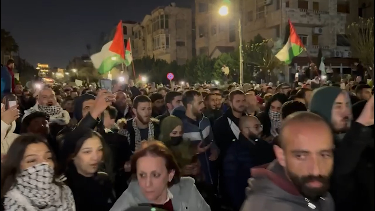 تظاهرة في عمان دعما لغزة