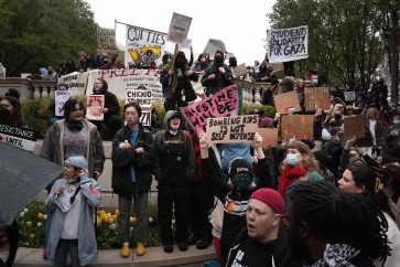 احتجاجات في جامعة شيكاغو دعما لفلسطين