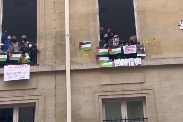 فرنسا _ تحرك جديد لطلاب بمعهد العلوم السياسية في باريس تضامن...مع غزة والقضية الفلسطينية - snapshot 3.13