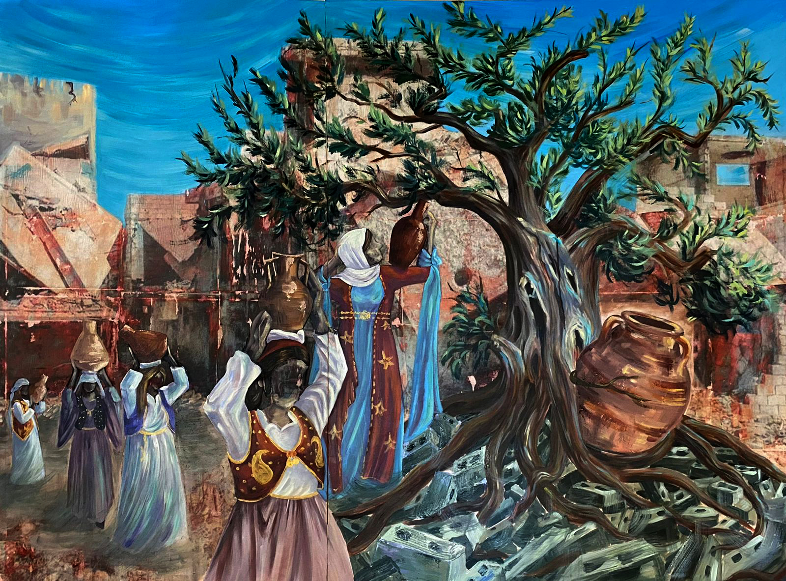 لوحة التشكيلية نور غدار