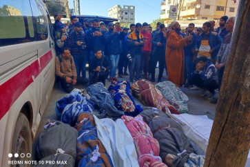 تشييع شهـداء ارتقوا في مجزرة الاحتلال بقصف مربع سكني في مخيم النصيرات وسط قطاع غزة