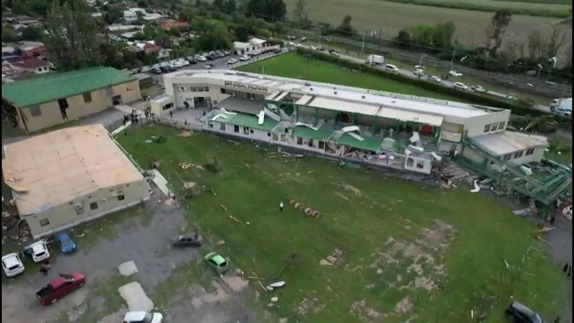 A tornado damages dozens of homes in Chile, with warnings of mudslides